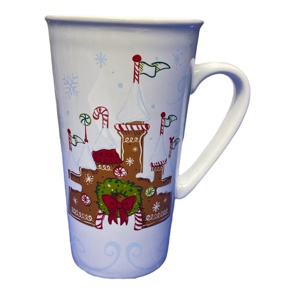 2017 Disney Parks Holiday Gingerbread Starbucks Ceramic Travel Tumbler - Picture 1 of 2